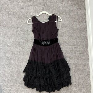 Dolce & Gabbana Sheer Plum Dress